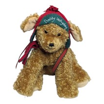 Vtg Bunnies by the Bay for Hallmark 2002 Plush Christmas Dog Buddy Hollyday - £11.06 GBP