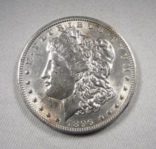 1896 TOP100 Silver Morgan Dollar VAM-4 Doubled Stars Coin AN328 - £65.41 GBP