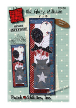 Patch Abilities Old Glory Milkcan Pattern with Hanger P243H - £19.07 GBP