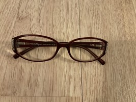 Salvatore Ferragamo Eyeglasses 162 53-16-135 Maroon STAGGER RIGHT TEMPLE - $40.76 CAD