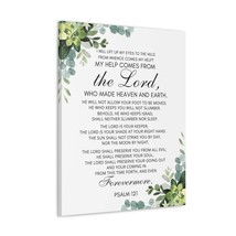  Psalm 121 My Help Comes From God Bible Verse Canvas Christian W - £59.79 GBP+