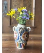 Vintage Hand Painted Ceramic Flower Vase 13cm Height-
show original titl... - $726.54 MXN