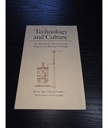 Technology &amp; Culture International Quarterly Society History 1993 Vol 34 #1 - $19.95