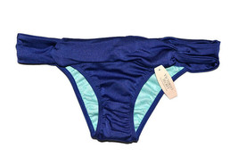 Victoria&#39;s Secret Blue Cheeky Brazilian Swim Bottom Small S NEW Beach Bikini Its - £20.00 GBP