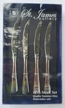 St.James Cutlery Oxford 4pcs Steak Knife Set Quality Stainless Steel. New - $405.79 MXN
