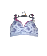 Hurley Wireless Bra Size 36C Blue Tie Dye &amp; Rose 2 Pack Bra Set Light Pa... - £15.23 GBP