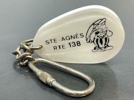 Vintage Souvenir Keyring STE-AGNES Keychain Route 138 Ancien Porte-Clés Obélix - £6.75 GBP