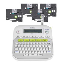 Brother P-touch, PTD210, Easy-to-Use Monochrome Label Maker Bundle (4 la... - £80.20 GBP