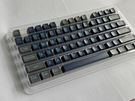Maxkey Deep Sea SA Profile Double Shot ABS Keycaps Set Blue-Gray 140 Key... - $55.90