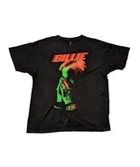 Billie Eilish Red &amp; Green BILLIE Sz X-Large Black T-Shirt Lash Music - £11.37 GBP