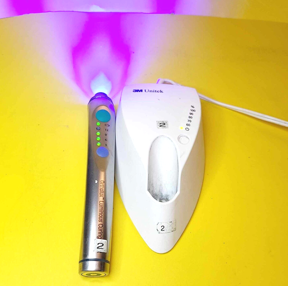 ORTHOLUX LUMINOUS CURING LIGHT 3M BLUE LED ORTHODONTIC W/CHARGER 9392120... - $556.33