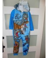Jurassic World Dominion Pajamas Dinosaur Union Suit One Piece Size 4 Boy... - £21.24 GBP