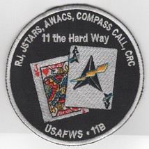 4&quot; Usaf Air Force Wic Class 11B Nellis Afb Nevada Black Embroidered Jacket Patch - £23.12 GBP