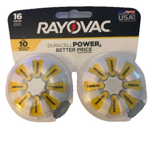 Rayovac Size 10 Hearing Aid Batteries (16 Pack), Size 10 Batteries - $10.77