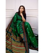 Premium Ikat Silk Saree - Handwoven Party Wear Sari for Celebrations - $306.87