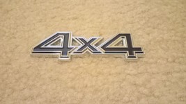 4X4 Emblem Chrome Black 4 1/4&quot; X 1 1/2&quot; USA SELLER - £11.57 GBP