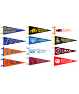 Set of 12 CIAA Conference Schools - Wool Felt Pennants - $227.88
