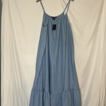 Ashley Stewart Aruba Chambray Maxi Dress Size 18/20 NWT - $753.96 MXN