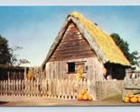 Primo House On Plymouth Plantation Plymouth Ma Unp Cromo Cartolina M7 - $5.08