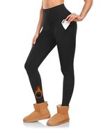 Fleece Lined High Waisted Leggings Size S/M Black Thermal Winter Athleis... - $19.75