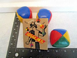 Little Book of JUGGLING hard cover with dust jacket and 3 soft JUGGLE BALLS set - £5.08 GBP