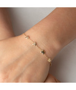 14K Yellow Gold Butterfly Nature Charm Bracelet - $3,624.35 MXN