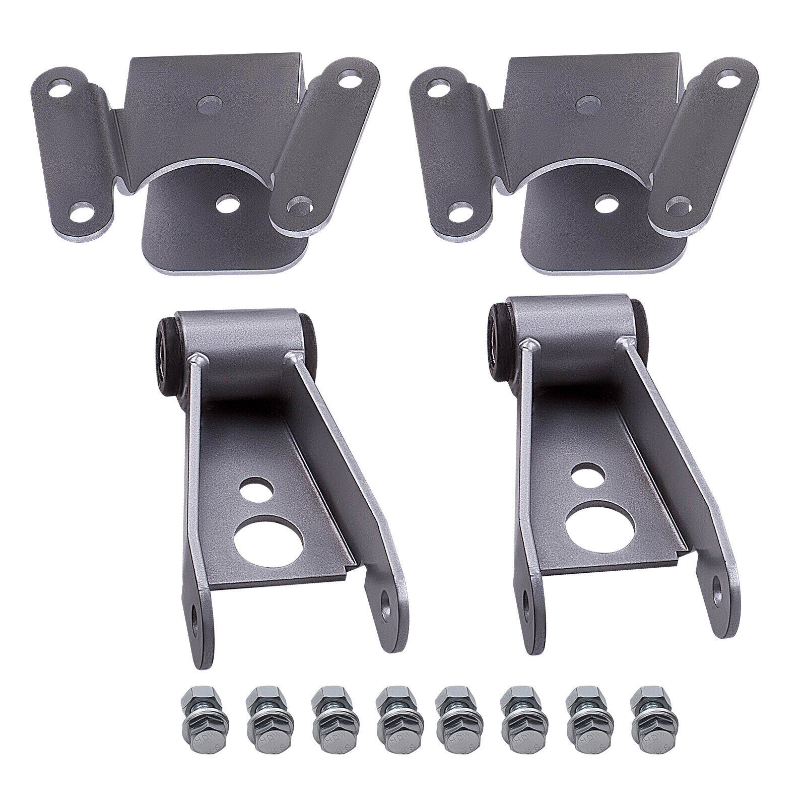 Primary image for 4" Rear Drop Lowering Kit Shackle Hanger for Dodge Ram Charger D100 D150 2WD
