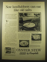 1959 Campbell&#39;s Oyster Stew Ad - Now landlubbers can eat like old salts - £14.74 GBP