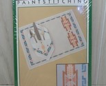 Bucilla Western Colorpoint Paint Stitching Kit Placemat Napkin set - $10.39