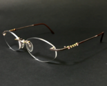 Faberge Brille Rahmen Fb 018/90 6053 23KT Vergoldet Rahmenlose 51-18-130 - $139.47