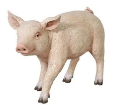 Lifesize Realistic Outdoor Baby Pig Figure 23&quot;Wx10&quot;Dx16½&quot;H (dt) M13 - £474.80 GBP