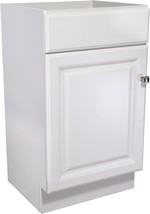 Wyndham 18 X 16/1 Door Unassembled Bathroom Vanity Cabinet, White, Desig... - $167.95