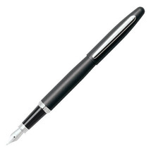 Sheaffer VFM Nickel Plated Medium Fountain Pen - Matte Black - £32.55 GBP