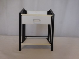 Pleasant Co. American Girl White &amp; Black Table Nightstand 1997 Retired Vintage - £14.26 GBP