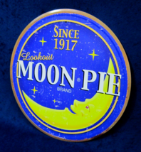 Moon Pie - *Us Made* - Round Metal Sign - Man Cave Garage Bar Pub Wall Décor - $18.95