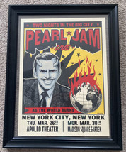Pearl Jam Poster Live As The World Burns NY March 26 March 30 - £157.53 GBP