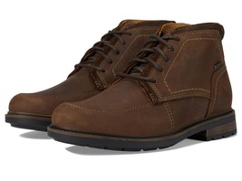 Clarks Men&#39;s Un Shire Hi Waterproof Oxford Boot, Dark Brown Leather, 9 - $64.30