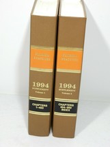 1994 Florida Statutes Law Books Hardcover Set Include 2 Volumes Good Condition - $25.97