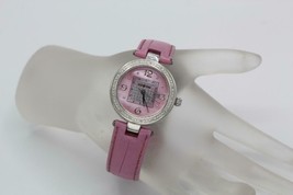 Ice Time 32mm Quartz Pink Mother of Pearl Diamond Accent Pink Strap Ladies Watch - £120.62 GBP