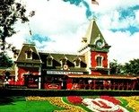 Floral Mickey Mouse Entrance Disneyland California CA Chrome Postcard 01... - $3.91