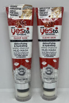 2 ~ Yes To Tomatoes Clear Skin Detoxifying &amp; Hydrating White Charcoal Mud Mask - £7.76 GBP
