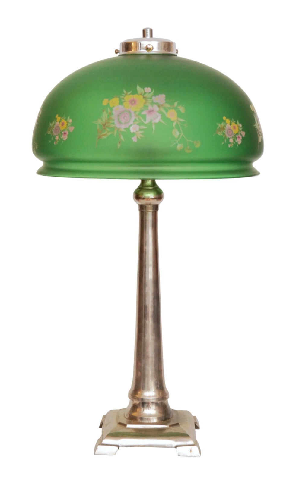 Beau Maison de Campagne Lampe Cuivre Nickel " Tentation " Pomme Pièce Unique Item image 3