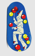 Vintage Kirchhof Tin Ratchet Noisemaker Clown With Balloons &quot;Life Of The... - $8.99