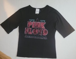Womens Pink Floyd Dark Side of the Moon 1972 1973 Elbow Sleeve T-Shirt S... - $29.99