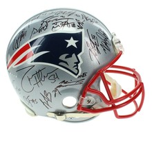 2015-16 New England Patriots Team Signed Helmet JSA COA Tom Brady Gronkowski +33 - £4,010.38 GBP