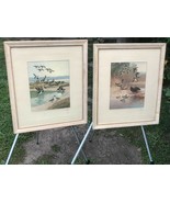 LYNN BOGUE HUNT Pair Set of 2 1944 HAND SIGNED VINTAGE PRINTS IN ORIGINA... - £639.48 GBP