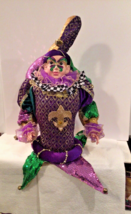 Mardi Gras 18&quot; Jester Table Topper Doll - £31.89 GBP