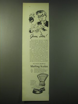 1948 Pitney-Bowes Mailing Scales Ad - Guess Star! - $18.49