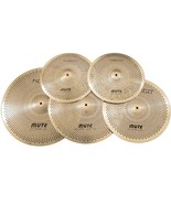 Mosico Low Volume cymbal Pack Golden Mute Cymbal 14&quot;HH+16&quot;C+18&#39;C+20&quot;R Drum - £70.81 GBP