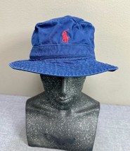 POLO Ralph Lauren Blue Cotton Bucket Cap Hat Size L / XL - £19.70 GBP